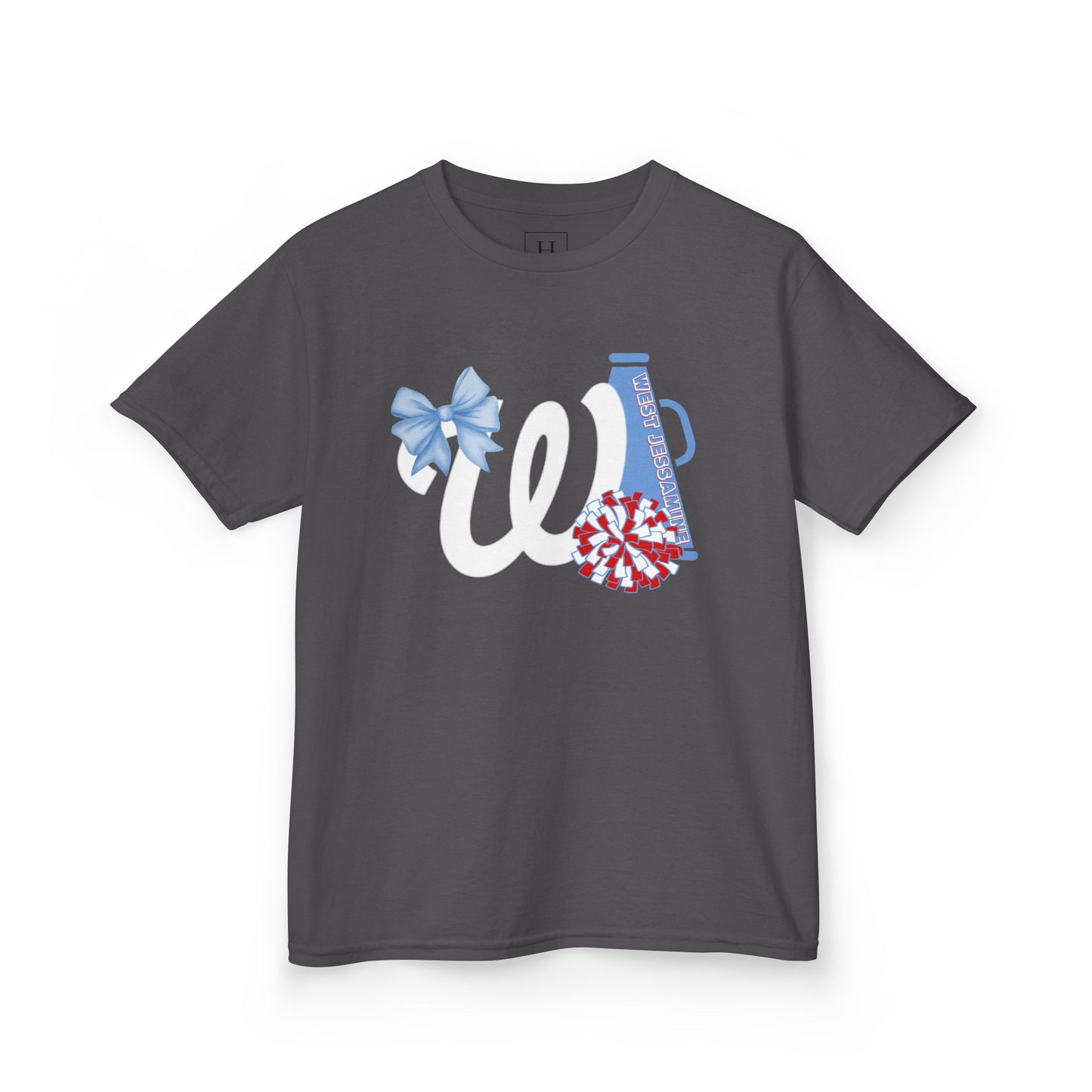 YOUTH -- West Jessamine Cheer Bow, Megaphone & Poms - Unisex Shirt