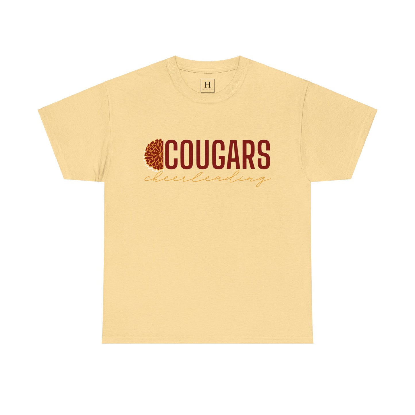 Cougars Cheerleading T-Shirt (Front Only)