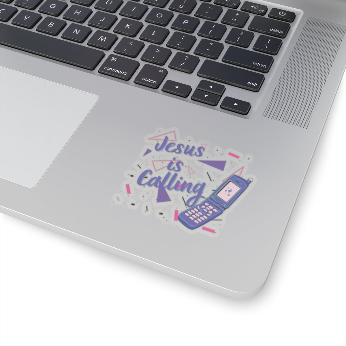 Jesus Is Calling Retro Cell Phone Christian Kiss-Cut Stickers