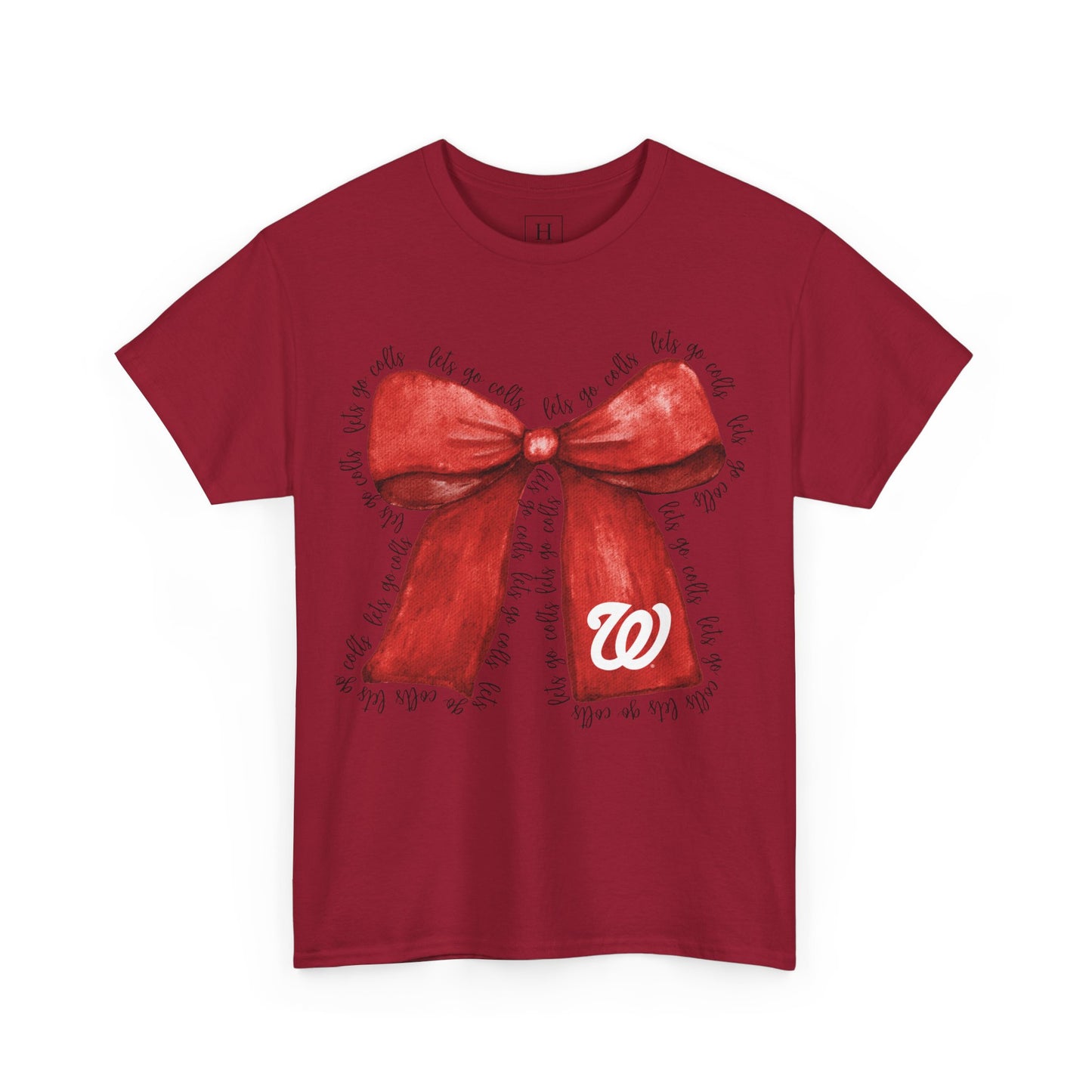 Let's Go Colts Bow - W Logo Unisex T-Shirt