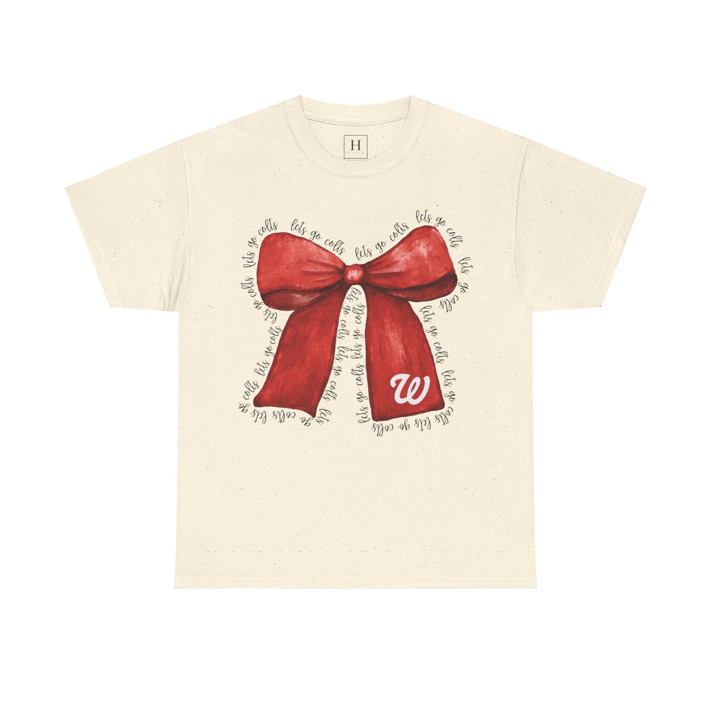 WJ Let's Go Colts Cheer Bow w/ WJ logo - Unisex Shirt