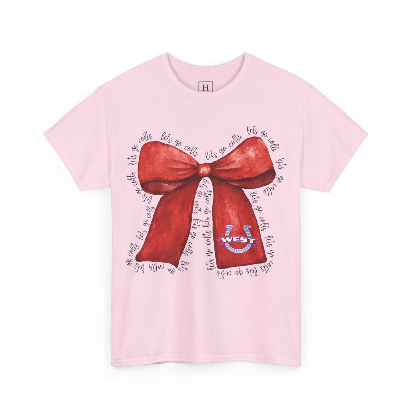 Let's Go Colts Bow - West Horseshoe Logo Unisex T-Shirt