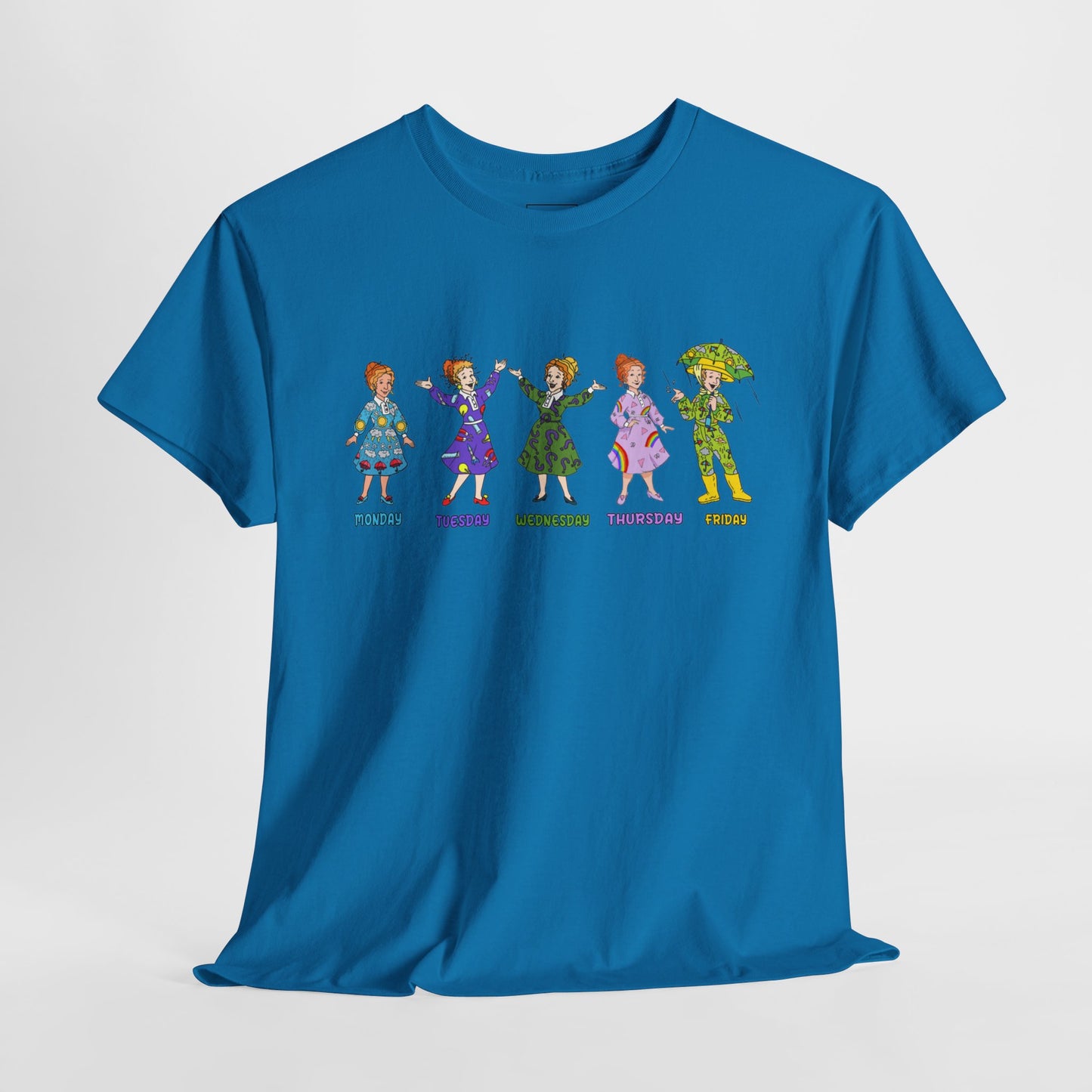 Monday-Friday Ms. Frizzle Teacher T-Shirt