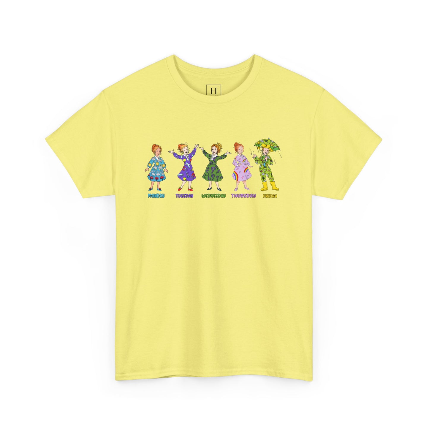 Monday-Friday Ms. Frizzle Teacher T-Shirt