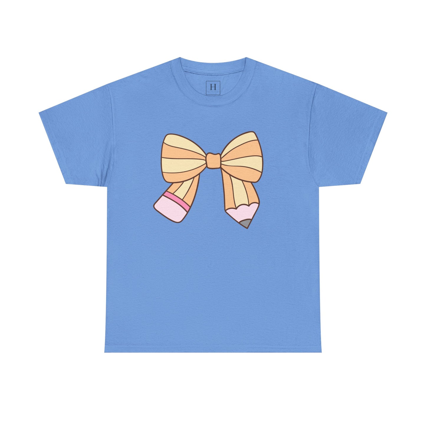 Teacher Pencil Bow Tee