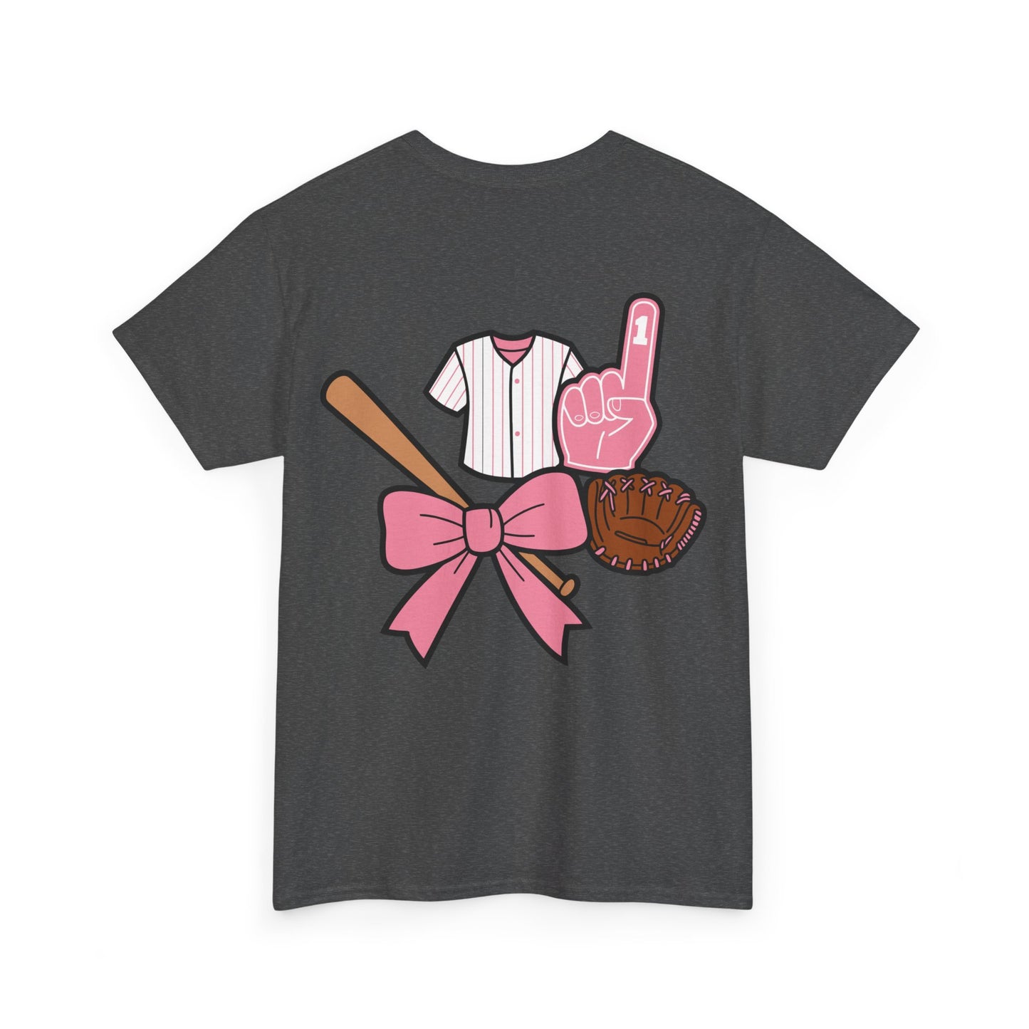 Softball/Baseball Sport Tee (Front & Back) - Unisex Heavy Cotton