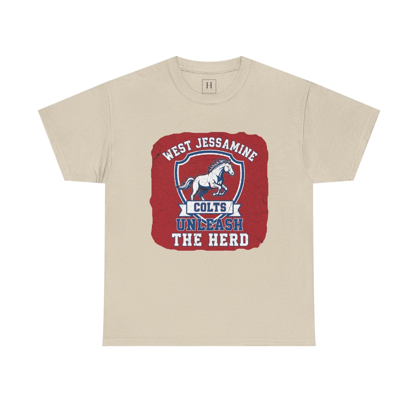 West Jessamine Colts - Unleash The Herd - Red BG Unisex Shirt