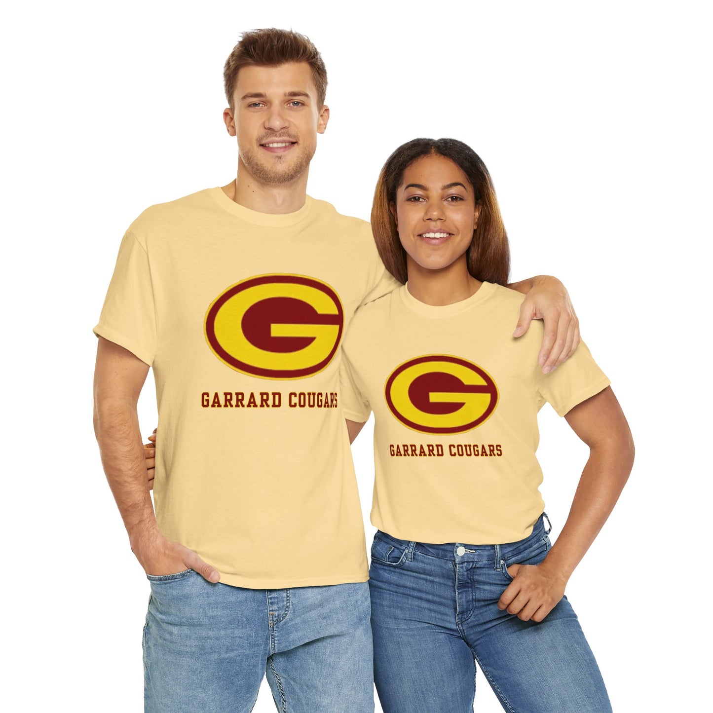 Gold (G) Garrard Middle Cougars T-Shirt (Front Only)