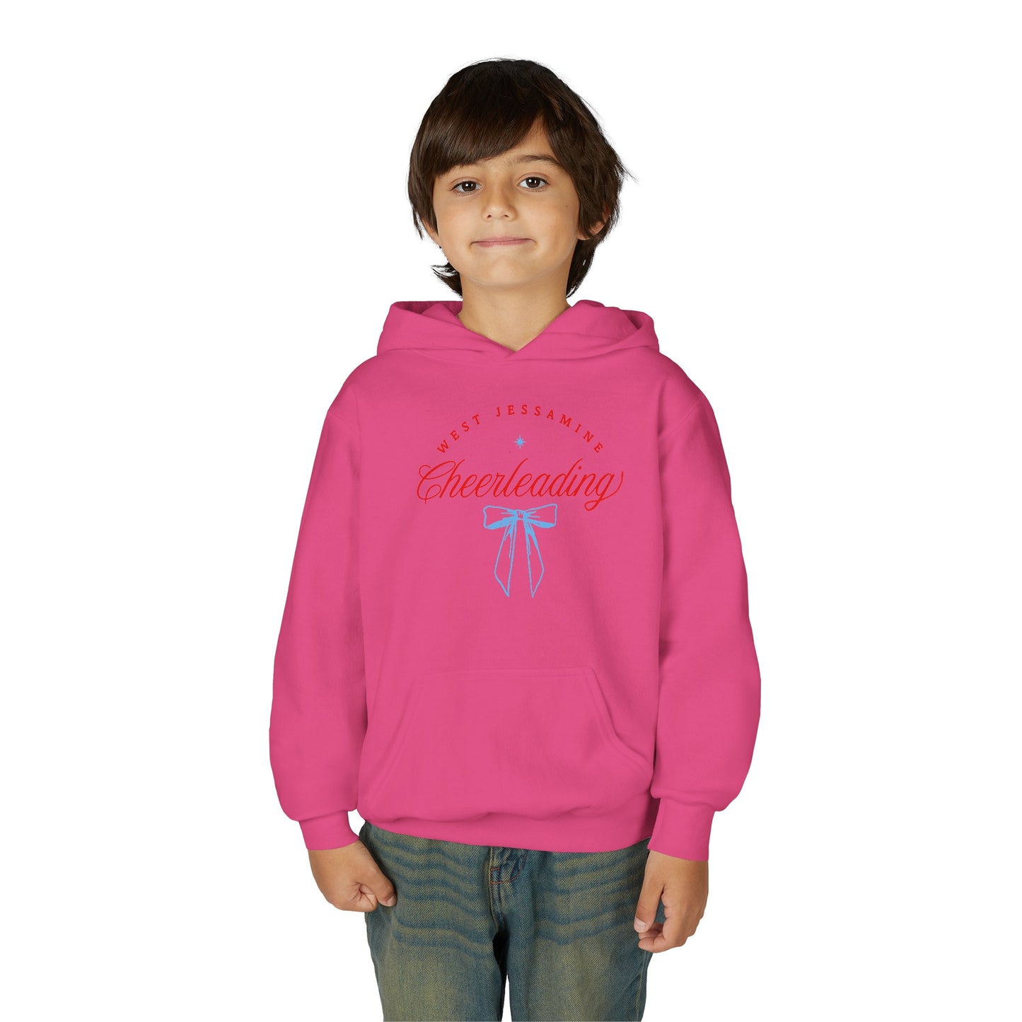 Youth Hoodie -- Cheerleading Bows Unisex Tee - West Jessamine Coquette Design