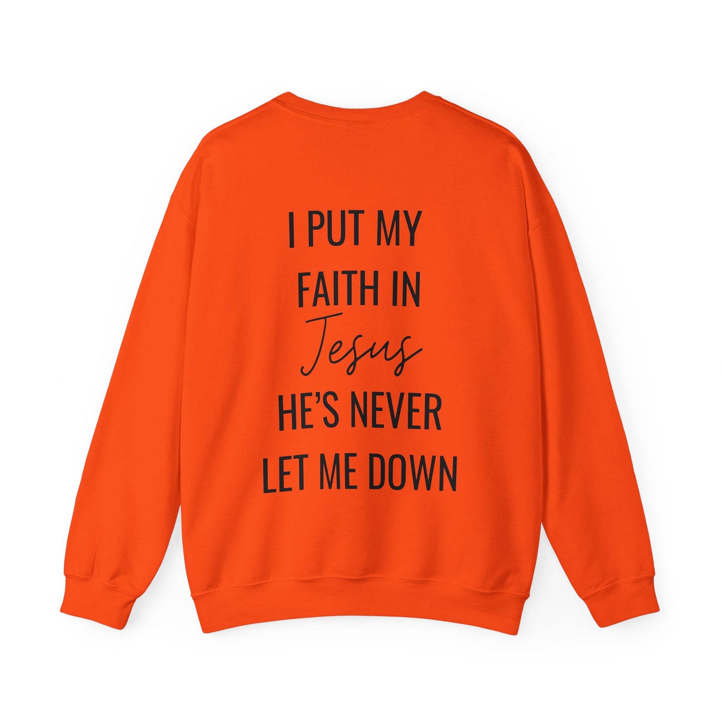 Fearless, Faith In Jesus Christian Sweater (Front and Back)