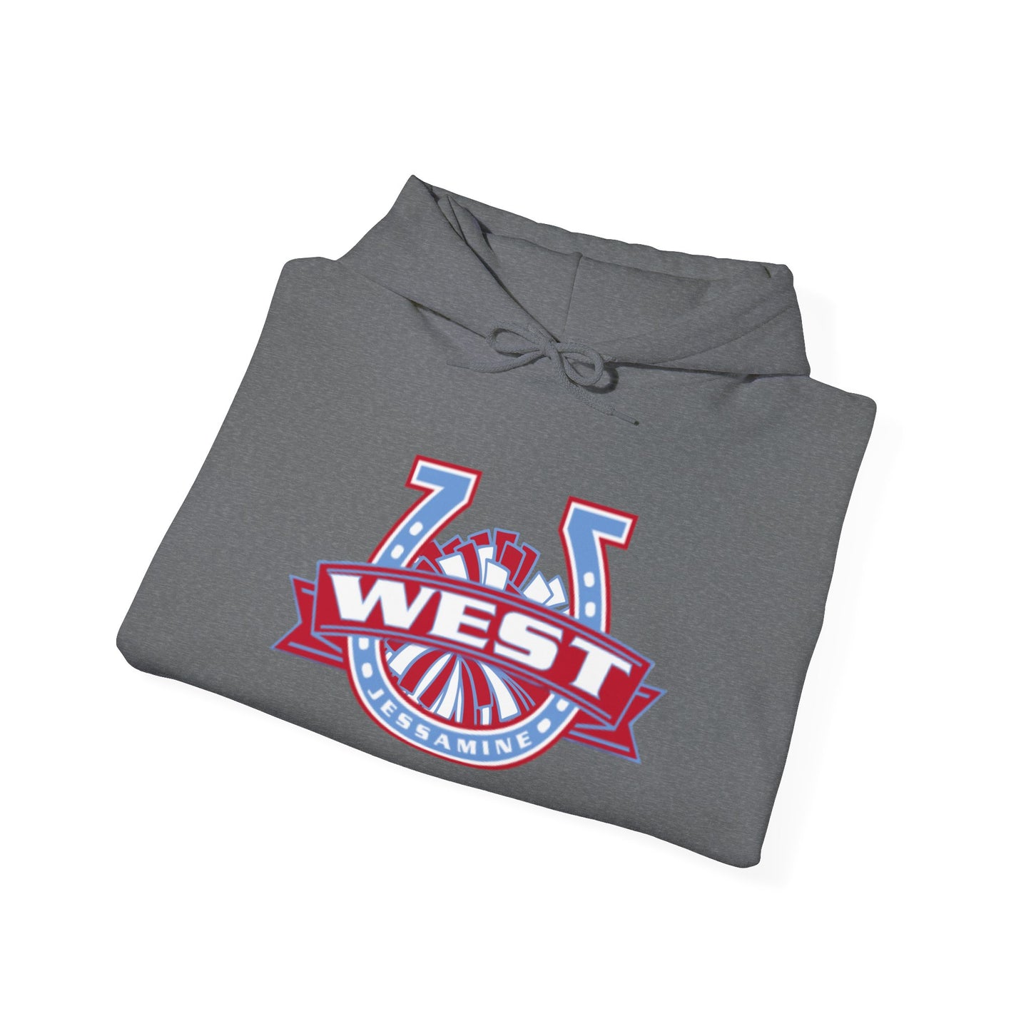 West Jessamine Horseshoe Logo w/ Pom - Cheerleading - Unisex Hoodie
