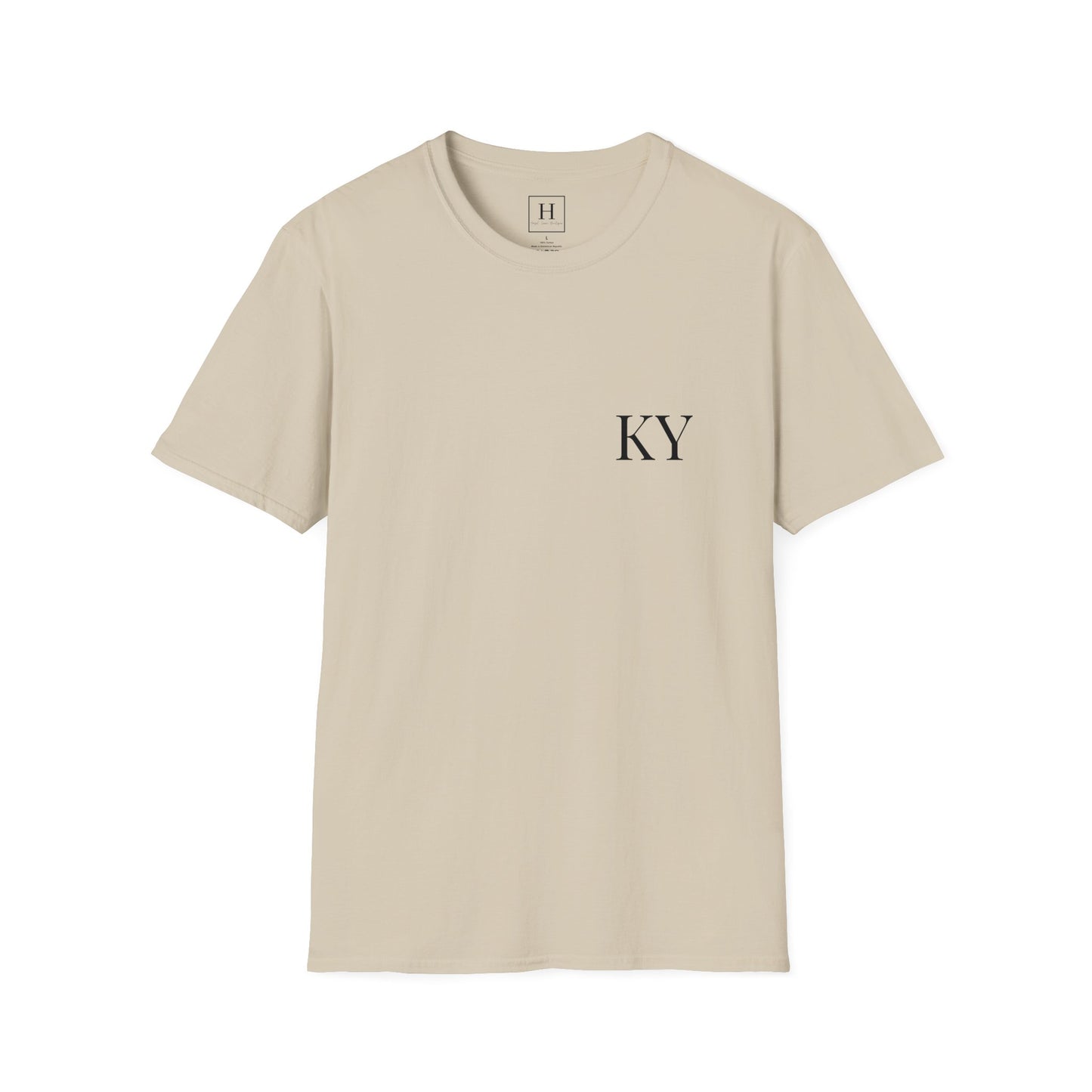 Kentucky KY UK Blue Jersey Short Sleeve Tee (front and back)