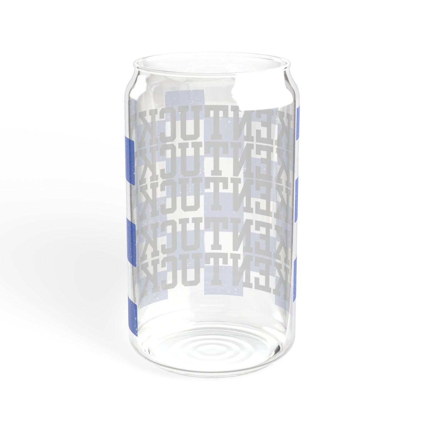 Kentucky UK checker blue sipper glass