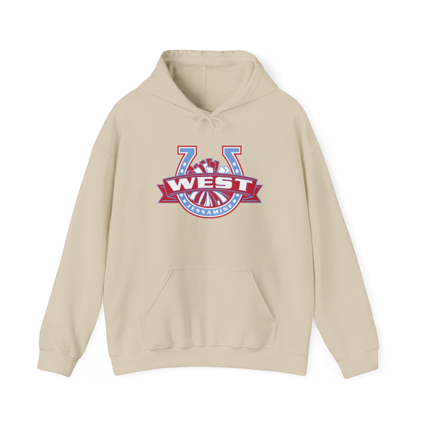 West Jessamine Horseshoe Logo w/ Pom - Cheerleading - Unisex Hoodie