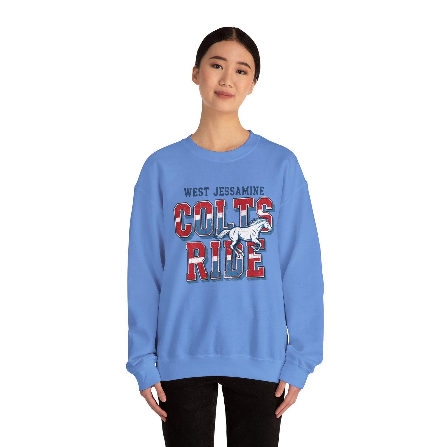 Crewneck Sweatshirt - West Jess RIDE COLTS Sweater