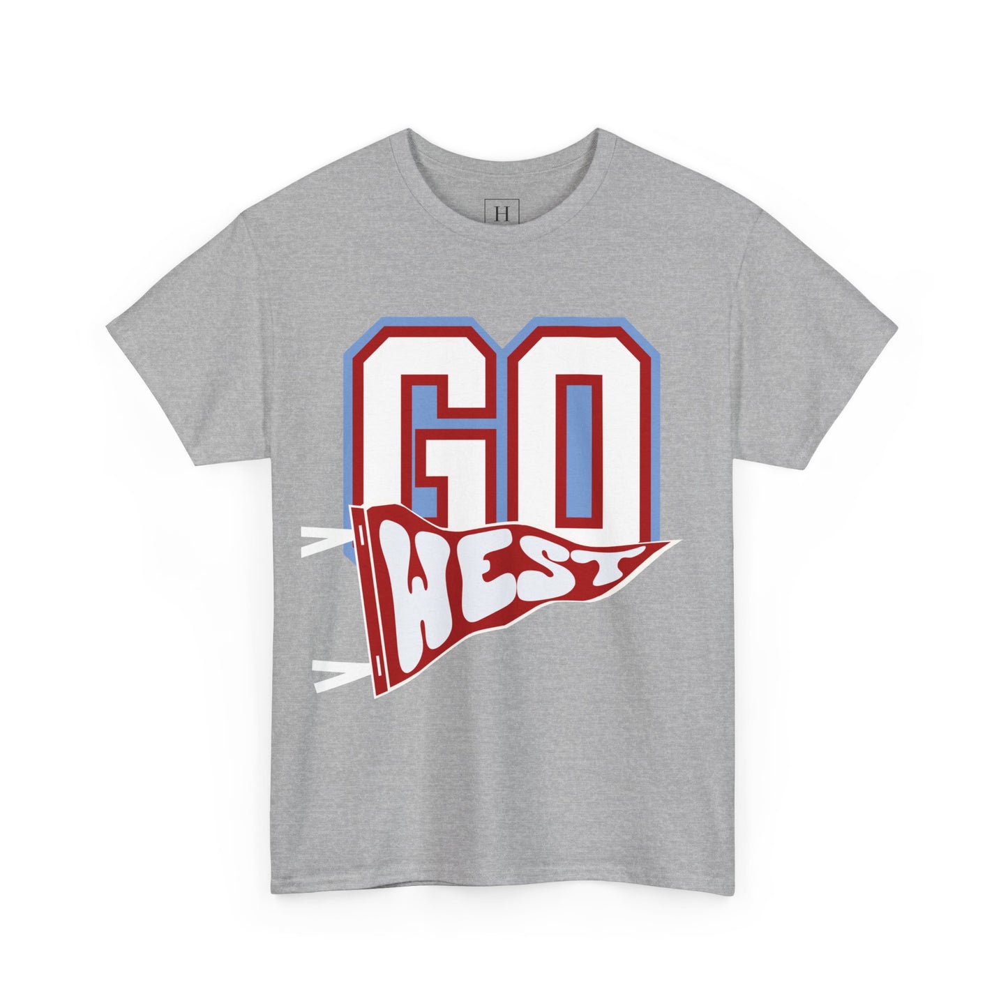 GO WEST Pennant Flag - Unisex