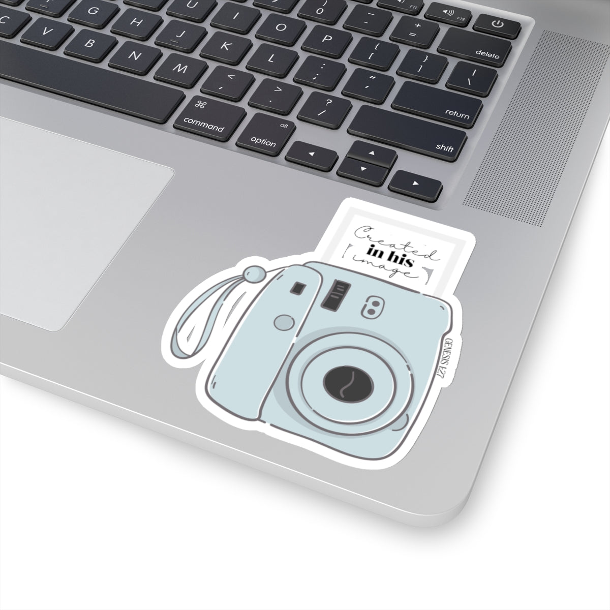 Created In His Image Christian Polaroid Camera Kiss-Cut Stickers
