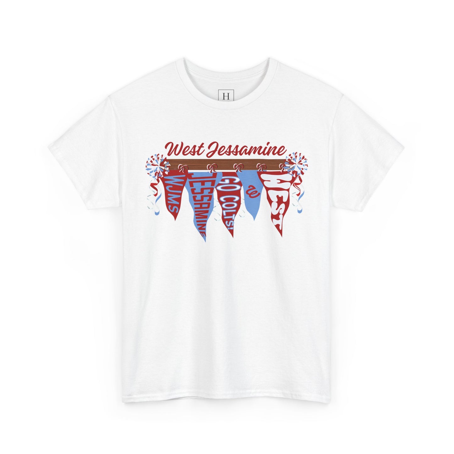 West Jessamine Pennant Flag Colts Cheer Pom - Unisex Shirt
