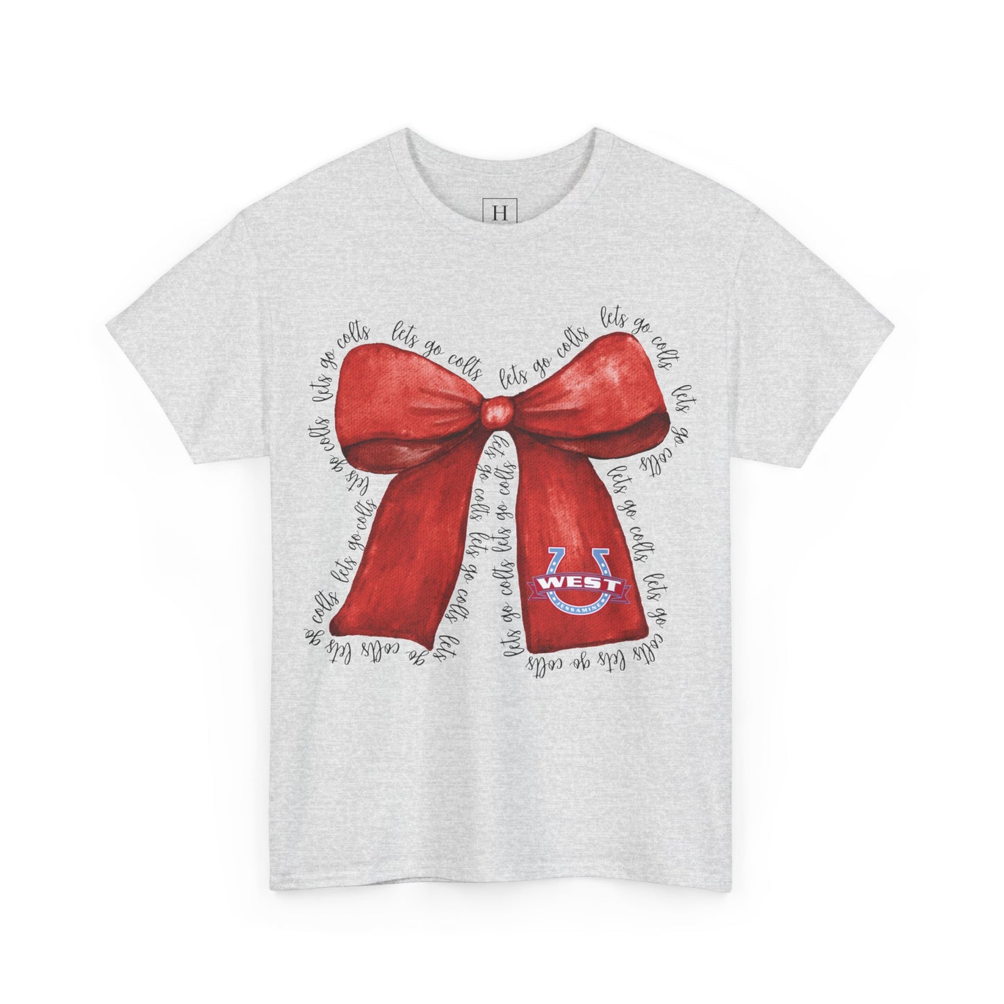Let's Go Colts Bow - West Horseshoe Logo Unisex T-Shirt