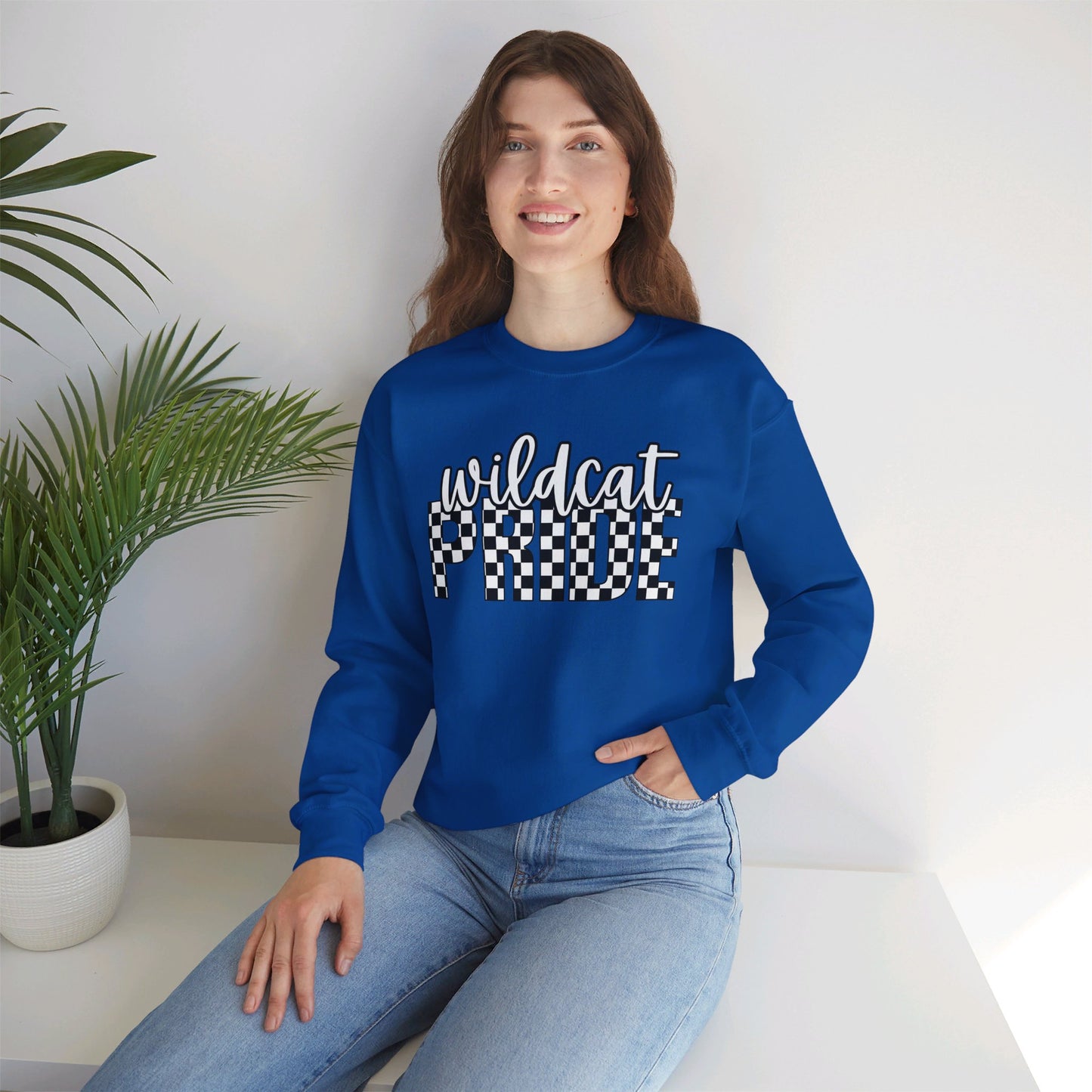Wildcat Pride Retro Checker Sweater