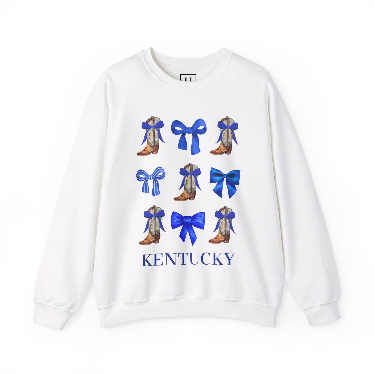 Kentucky Wildcats Coquette Cowgirl Boots & Bows Sweater