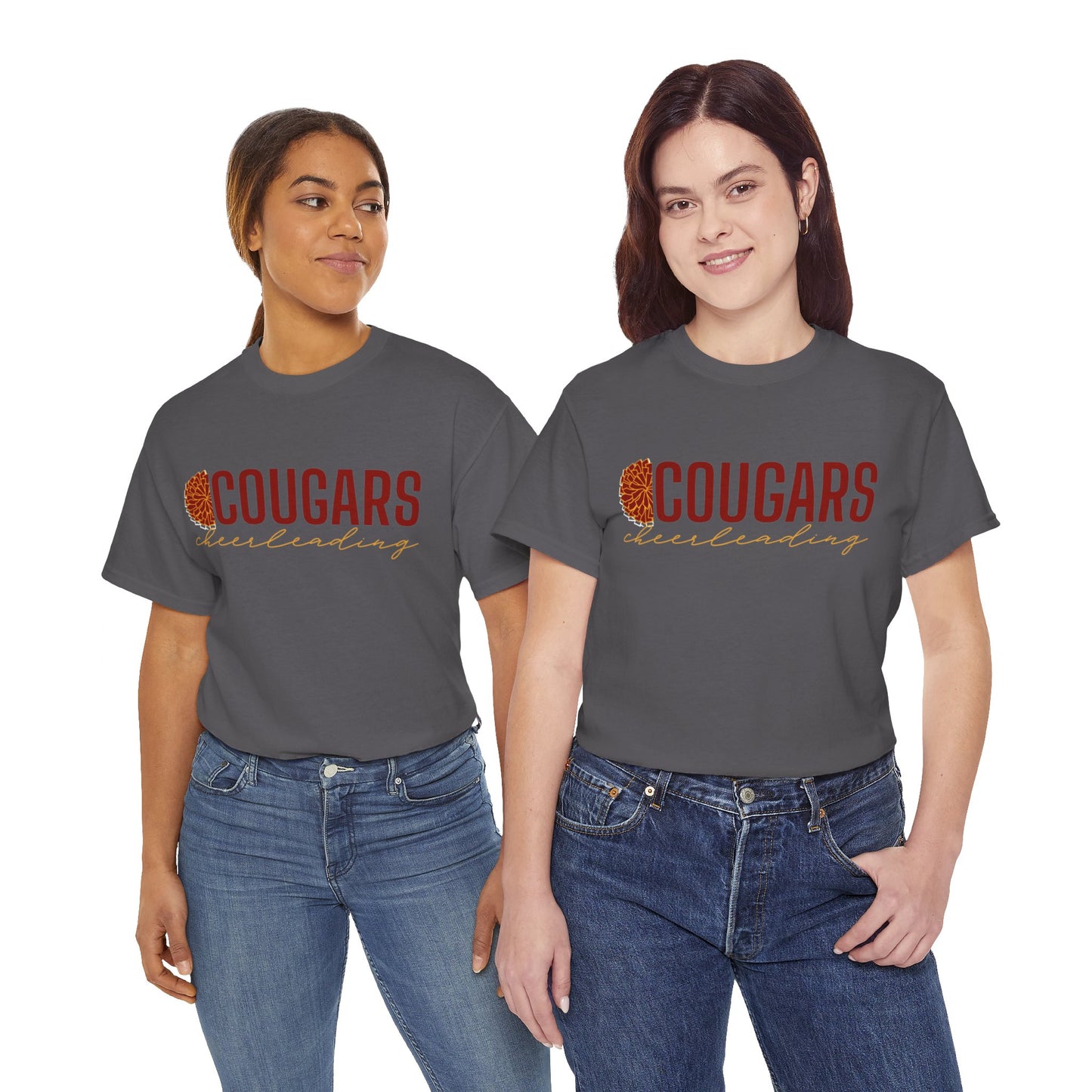 Cougars Cheerleading T-Shirt (Front Only)