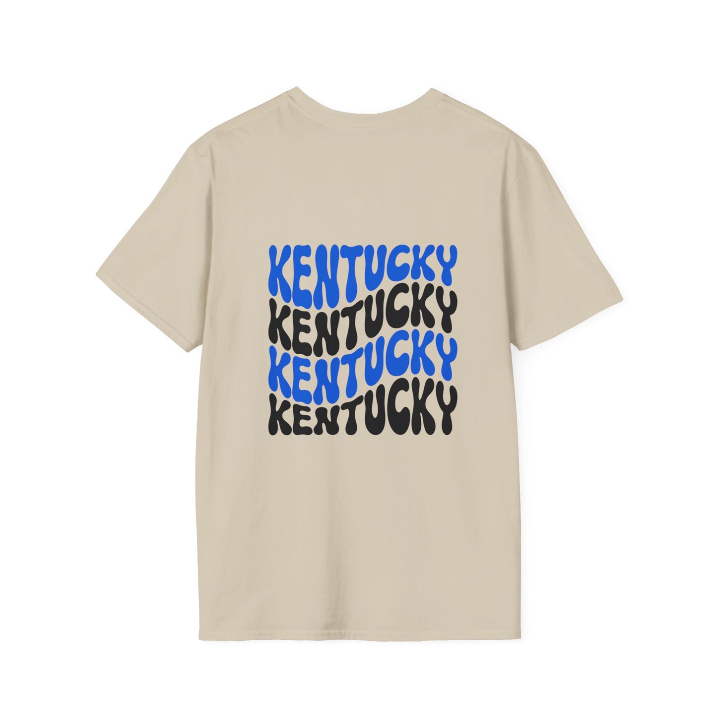 Kentucky KY UK Blue Jersey Short Sleeve Tee (front and back)