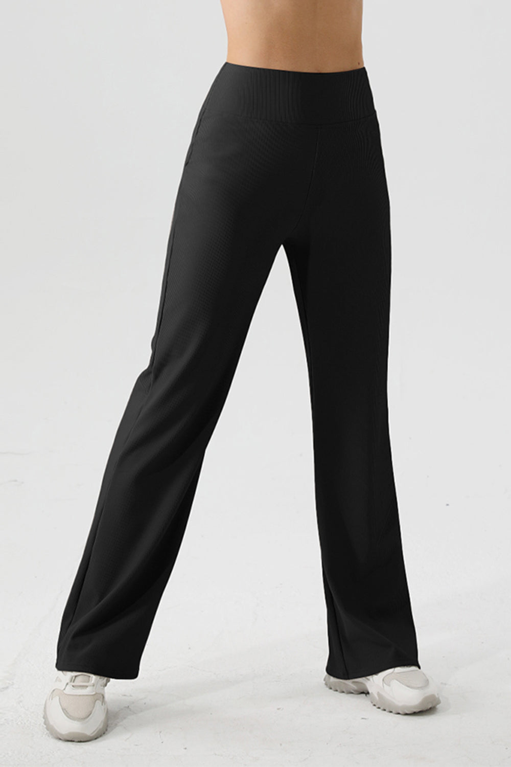 High Waist Straight Flare Active Pants