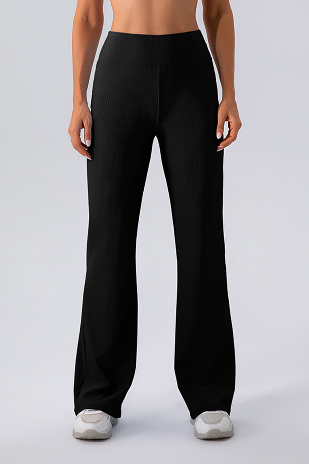 High Waist Straight Flare Active Pants