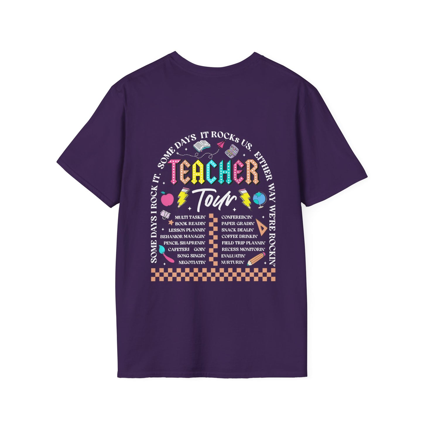 ABCD TOUR Teacher T-Shirt (Front & Back)