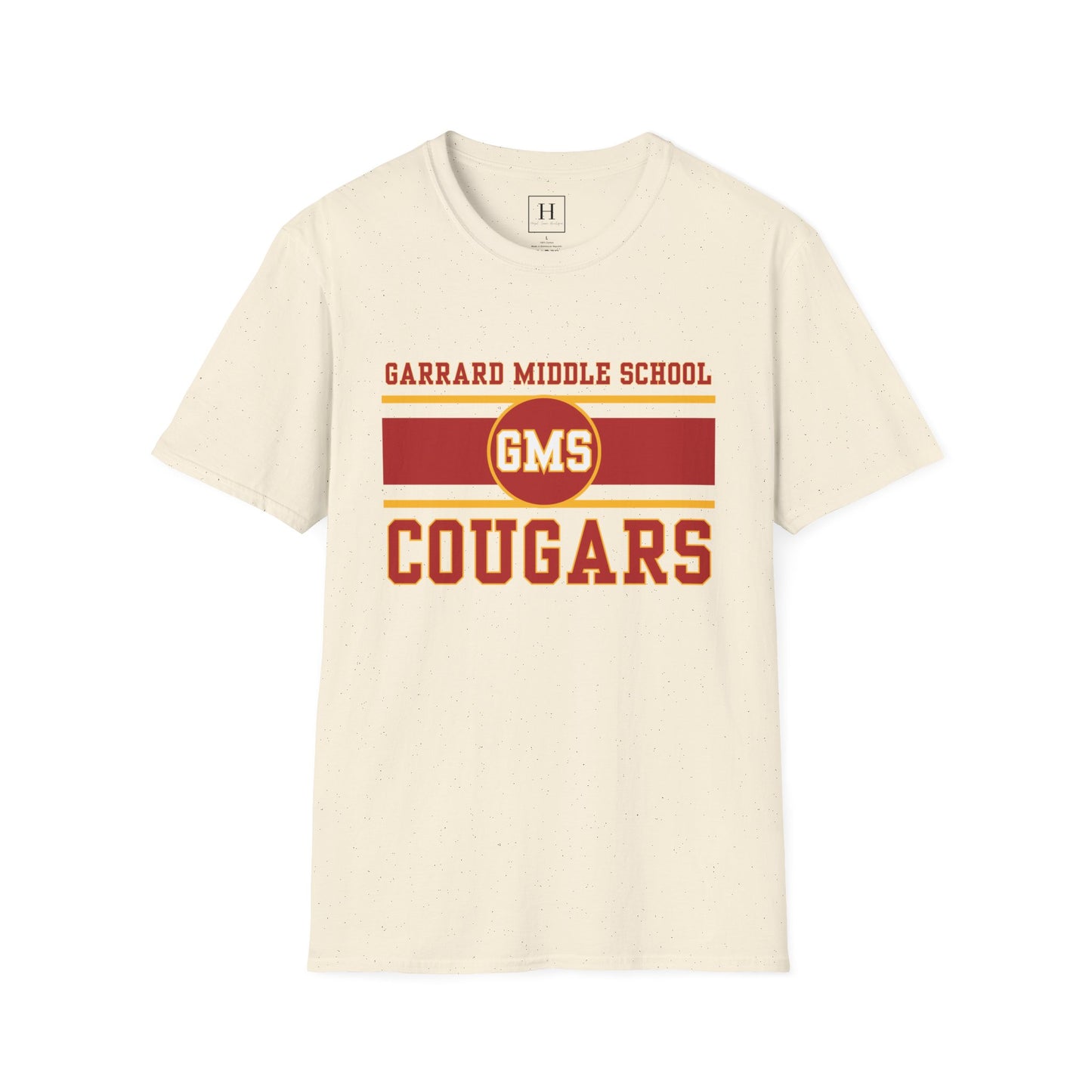 GMS Garrard Middle School Cougars T-Shirt (Front Only)
