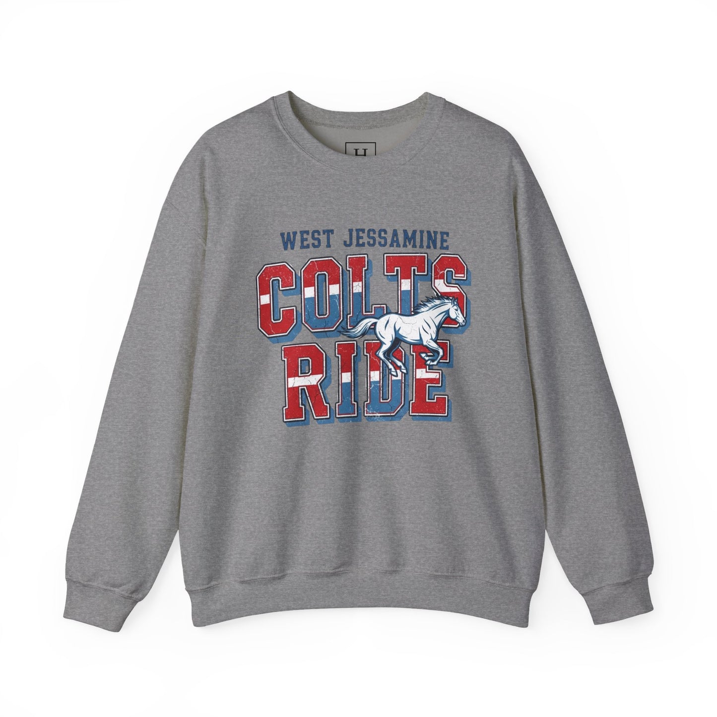 Crewneck Sweatshirt - West Jess RIDE COLTS Sweater