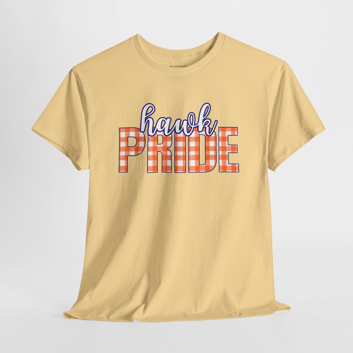 Hawk Orange Plaid Pride T-Shirt