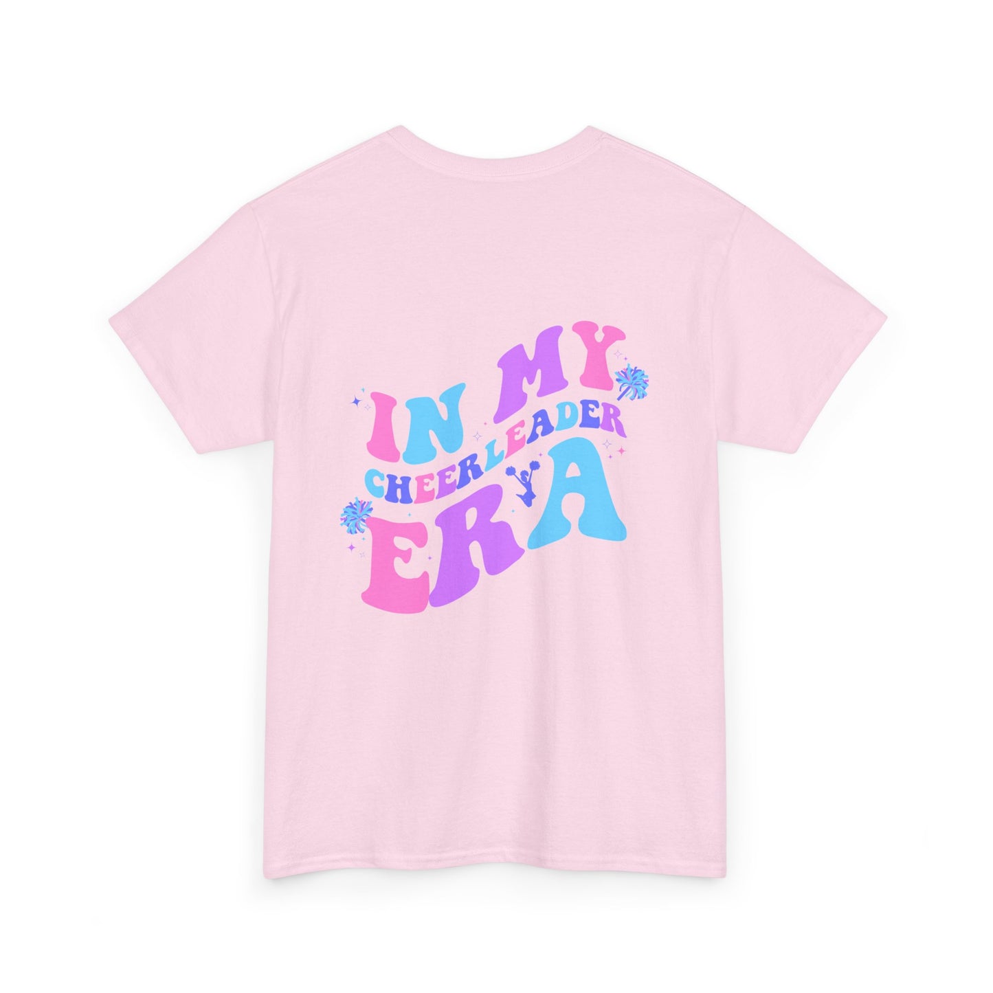 in my cheerleading era front and back cheer adult t-shirt