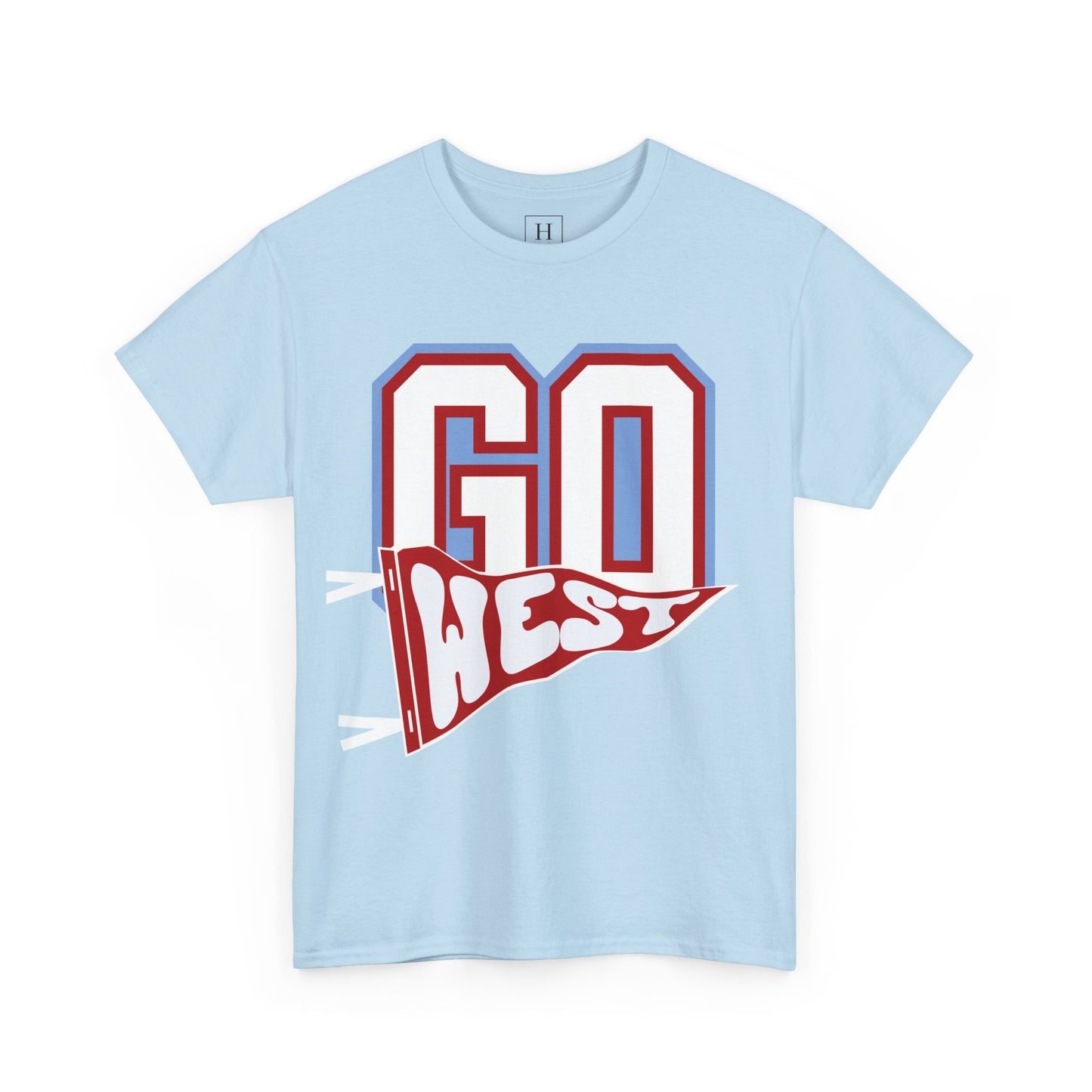 GO WEST Pennant Flag - Unisex