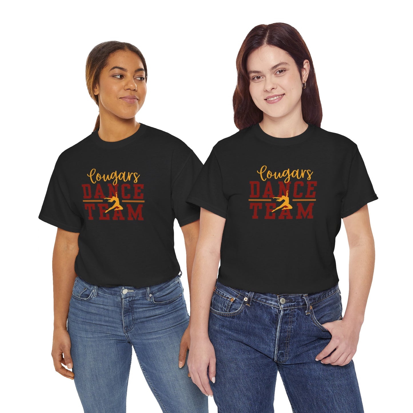GMS Garrard Middle School Cougars Dance Team T-Shirt (Front Only)