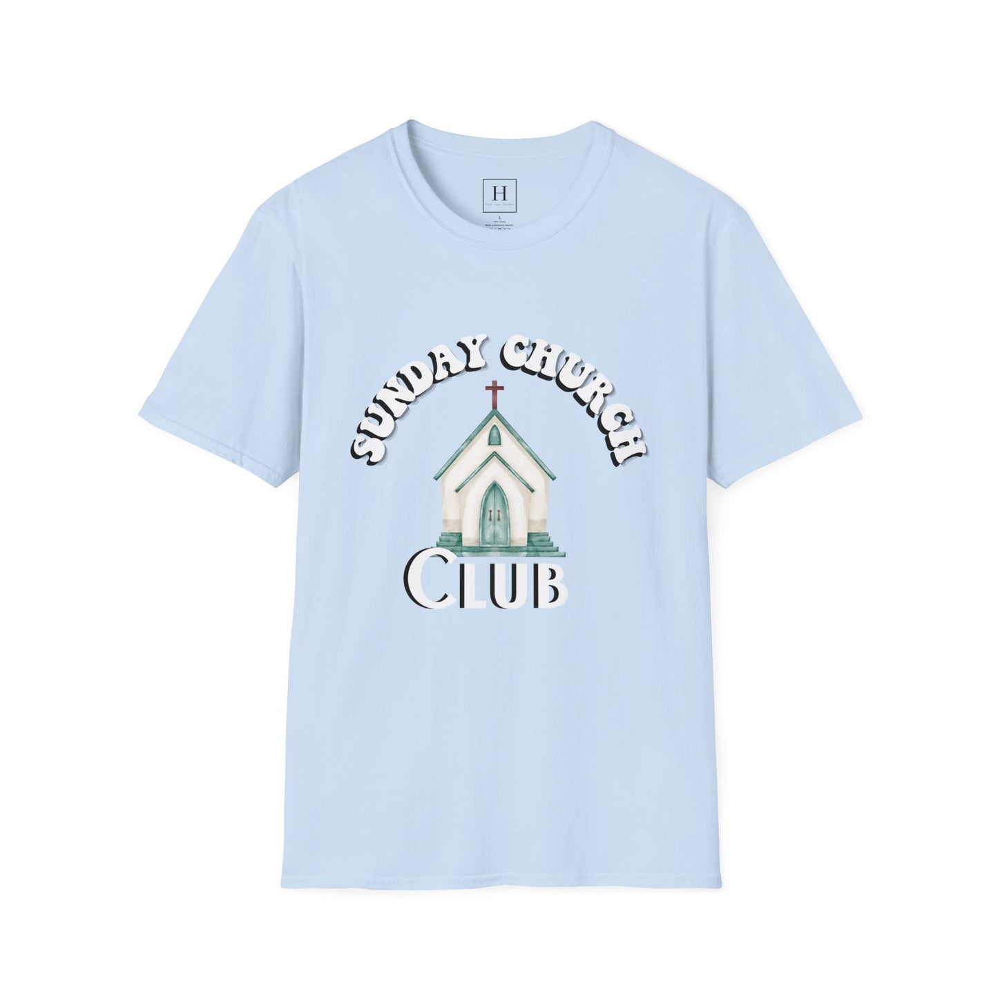 Sunday Church Club Christian T-shirt