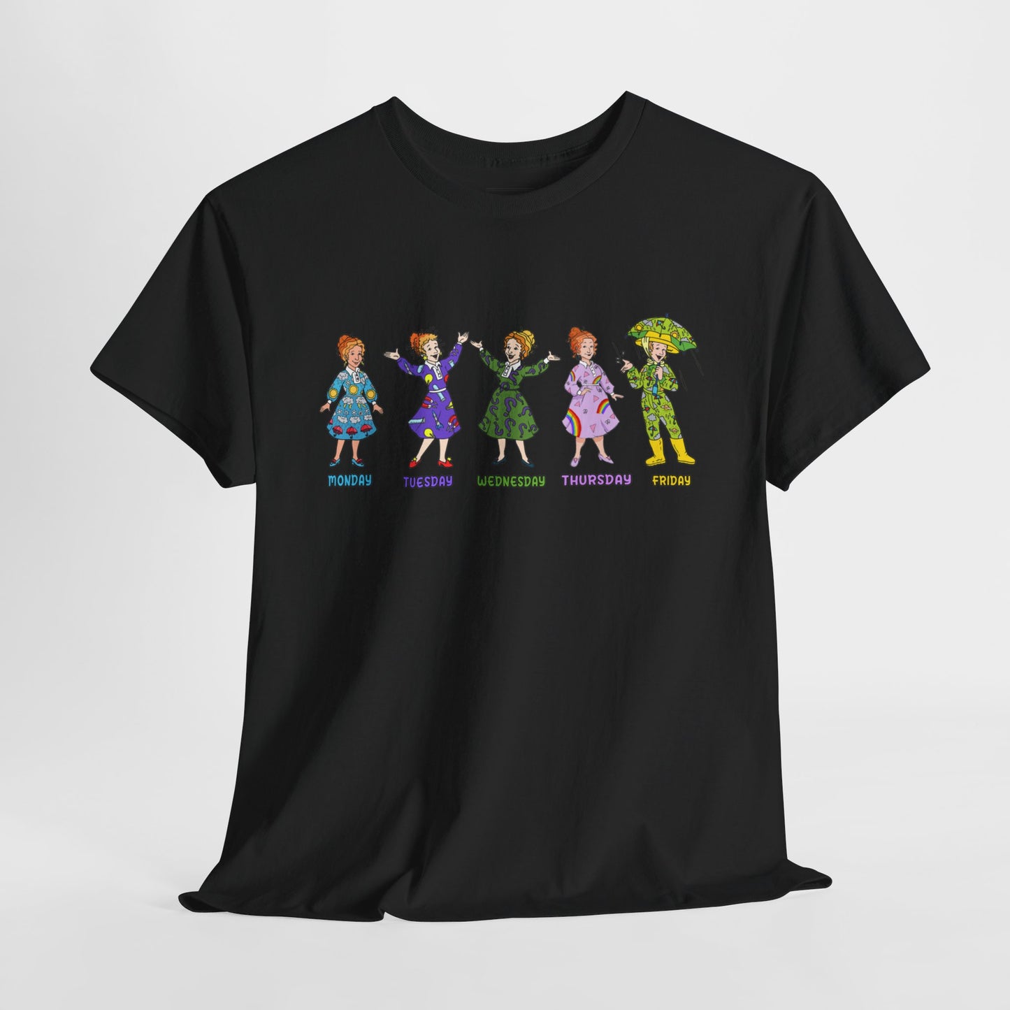 Monday-Friday Ms. Frizzle Teacher T-Shirt