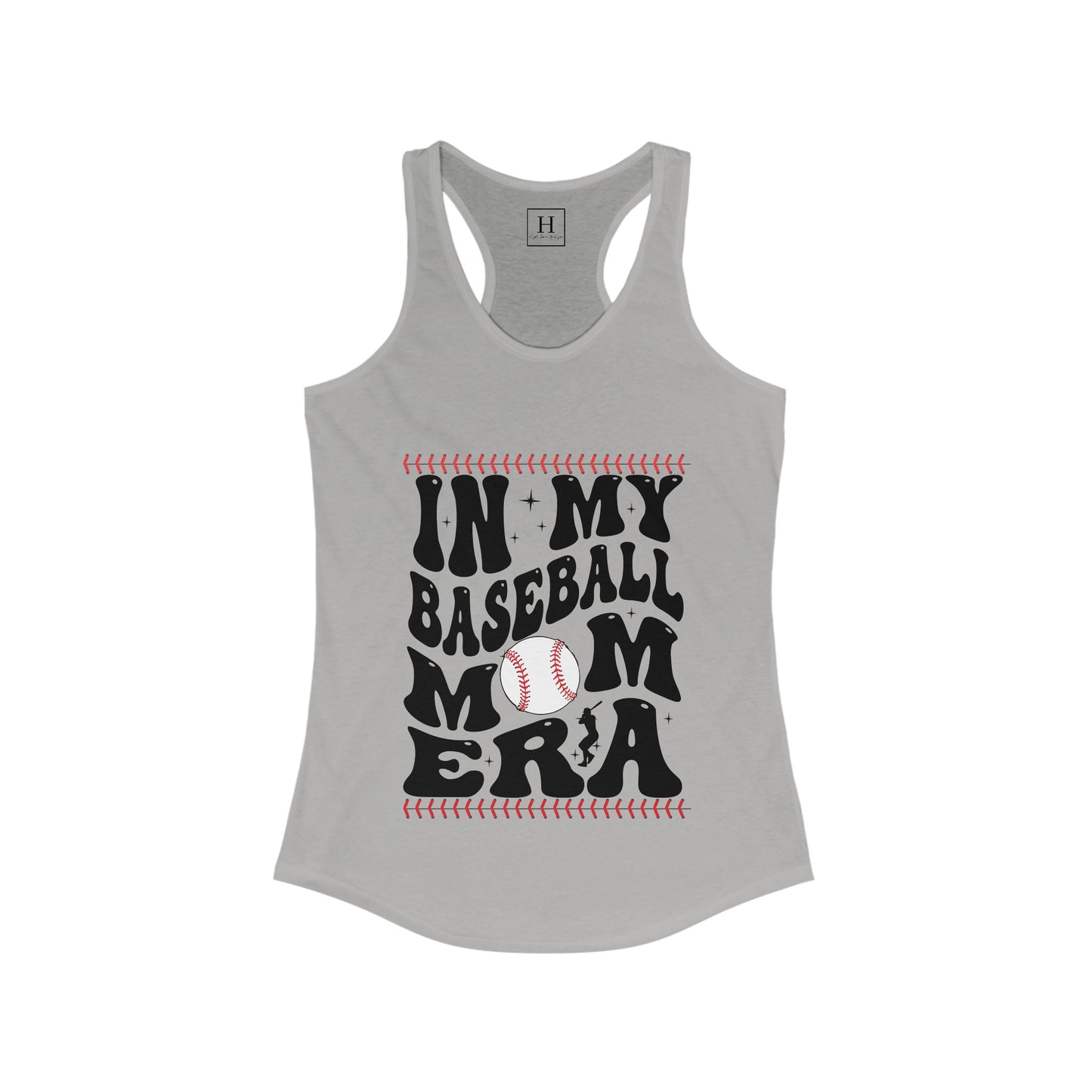 in my baseball mom era Racerback Tank