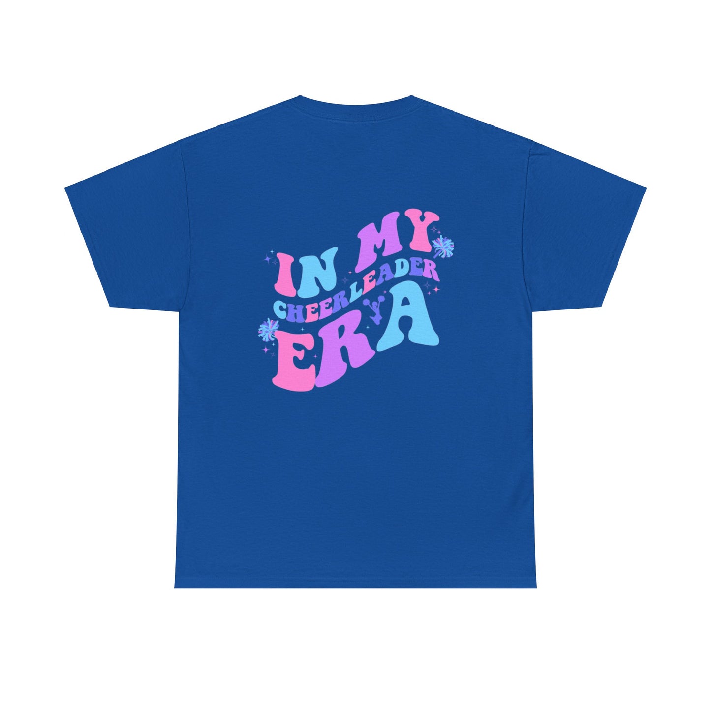 in my cheerleading era front and back cheer adult t-shirt