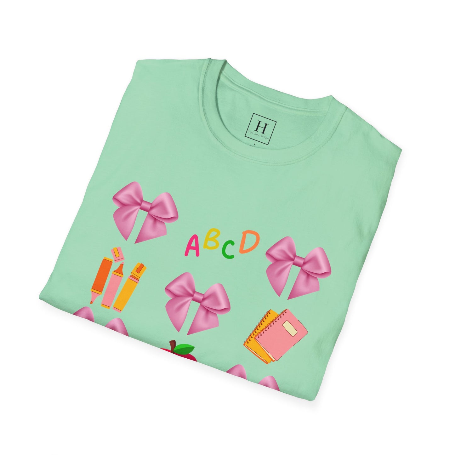 Teachers Life Bow T-Shirt (Front Only)