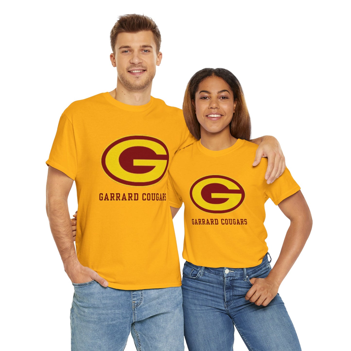 Gold (G) Garrard Middle Cougars T-Shirt (Front Only)