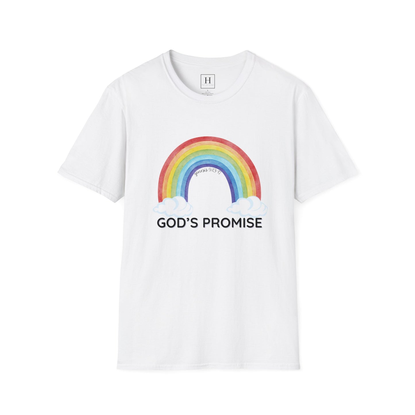 Rainbow God's Promise Genesis 13 Christian T-shirt