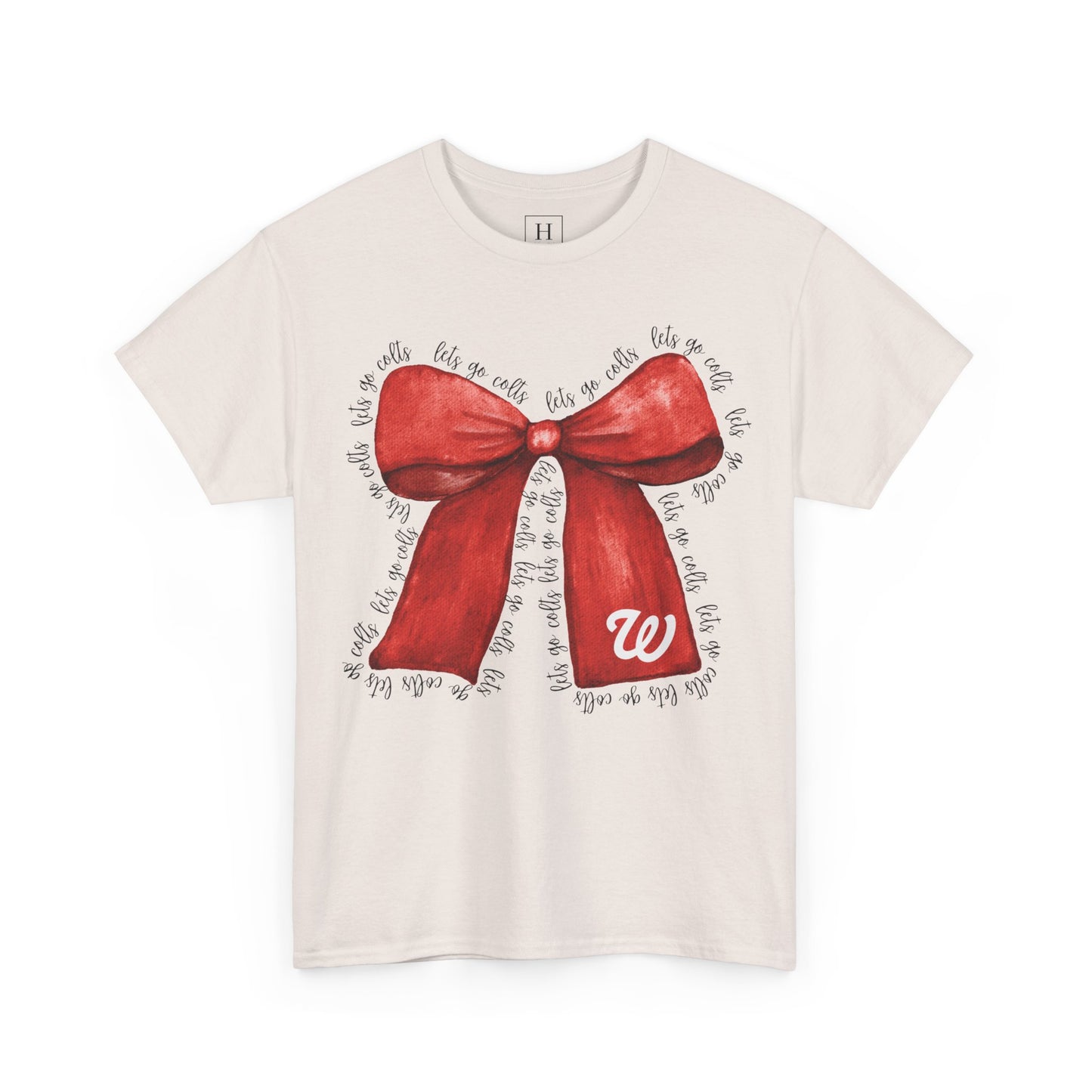 WJ Let's Go Colts Cheer Bow w/ WJ logo - Unisex Shirt