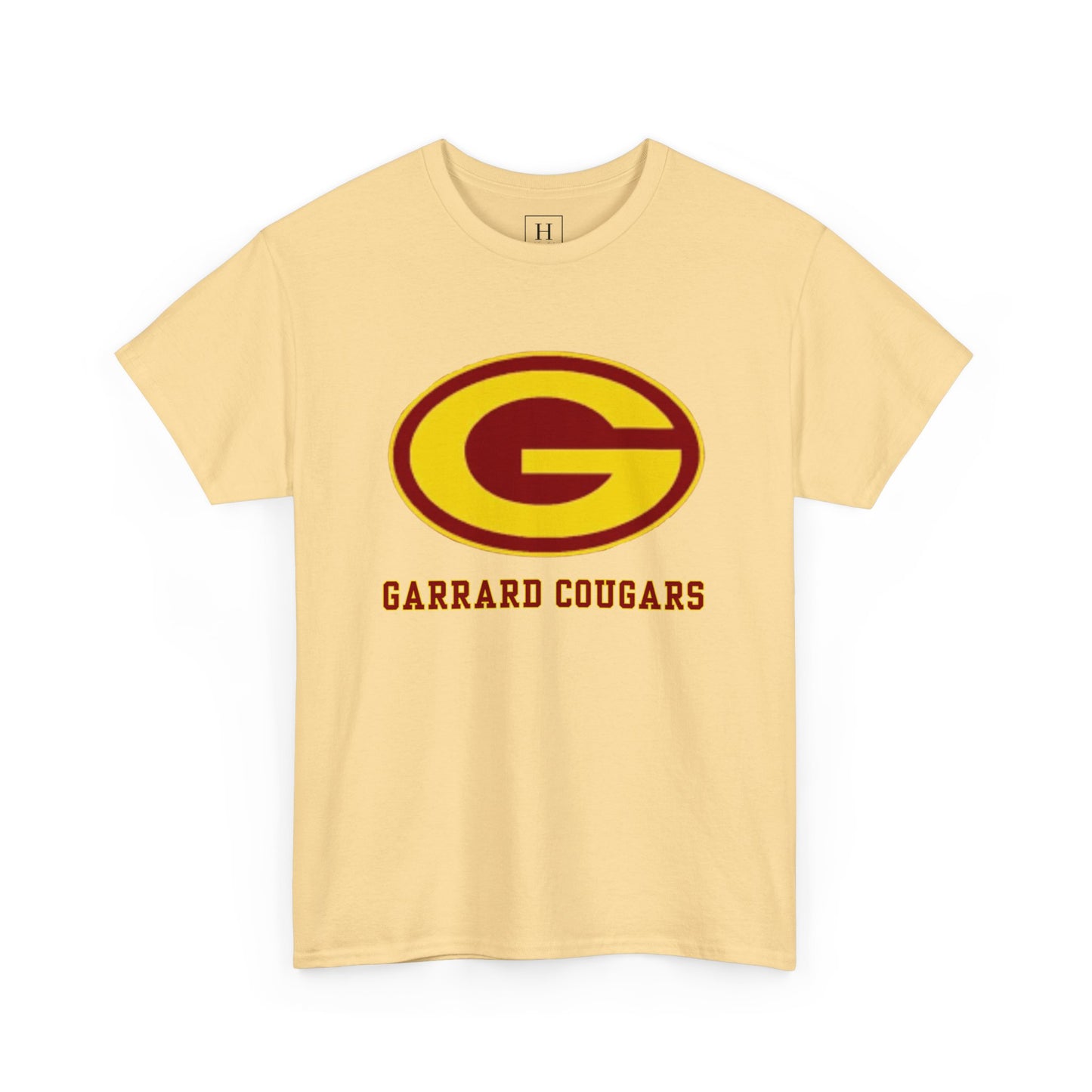Gold (G) Garrard Middle Cougars T-Shirt (Front Only)