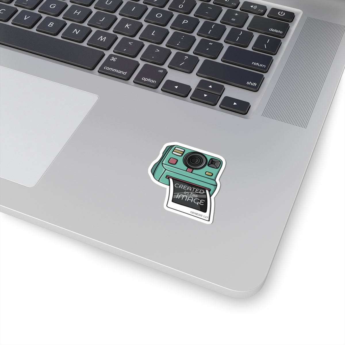 Created In His Image Christian Polaroid Camera Kiss-Cut Stickers