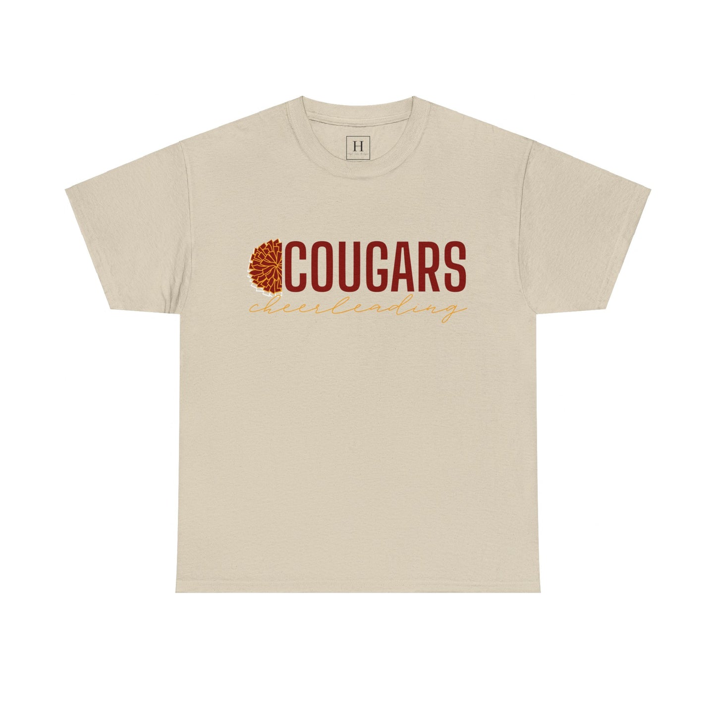Cougars Cheerleading T-Shirt (Front Only)