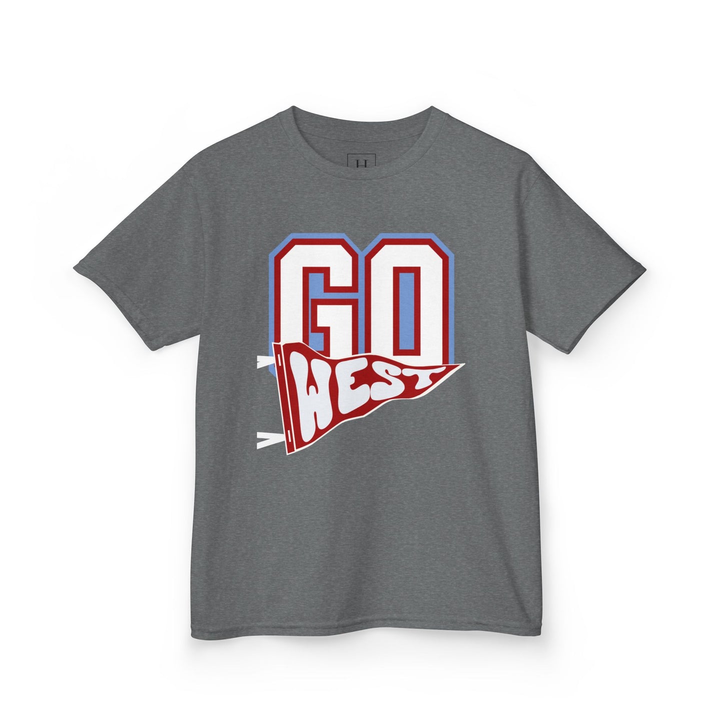 YOUTH -- GO WEST Pennant Flag - Unisex