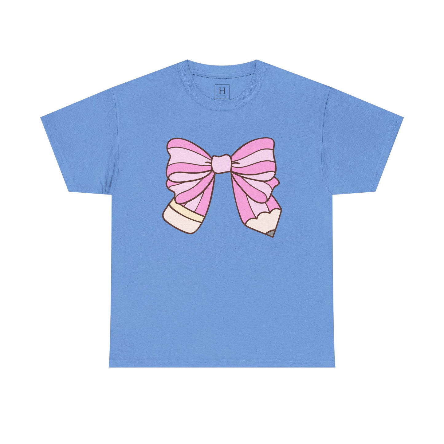 Teacher Pencil Bow Tee