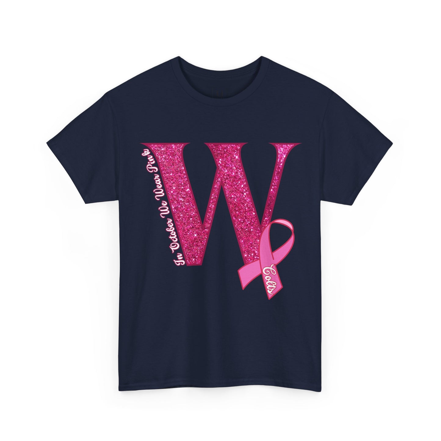 West Jessamine Colts; In October We Wear Pink; Breast Cancer Awareness Month - Unisex Tee
